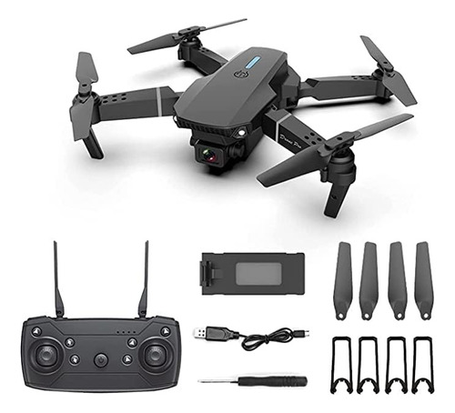 Mini Drone E88, Wifi, 2 Camaras 4k, Cuadricoptero, Plegable