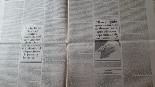 Carta Encíclica Centésimas Annus Juan Pablo Ii Clarín Doc. E (Usado)