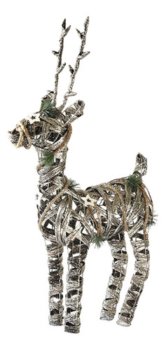 Estatua De Ciervo Navideño, Figura Decorativa Creativa Para