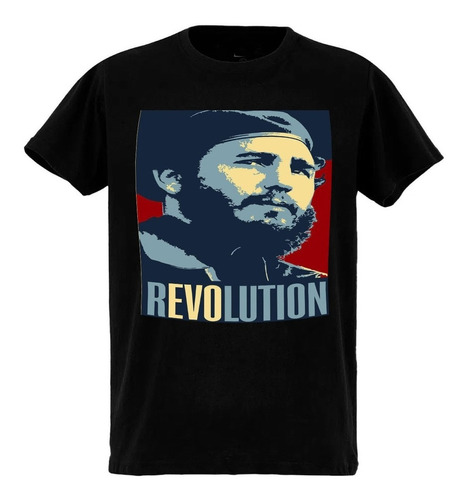 Camiseta T-shirt Fidel Castro Revolucion R18