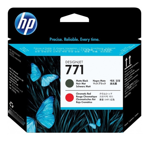 Cabezal Hp 771 Negro Mate/rojo Cromático Z6200 775ml