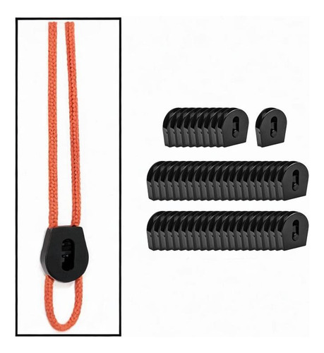 50x Bungee E Collar Cierras Ajustes Correa Medio
