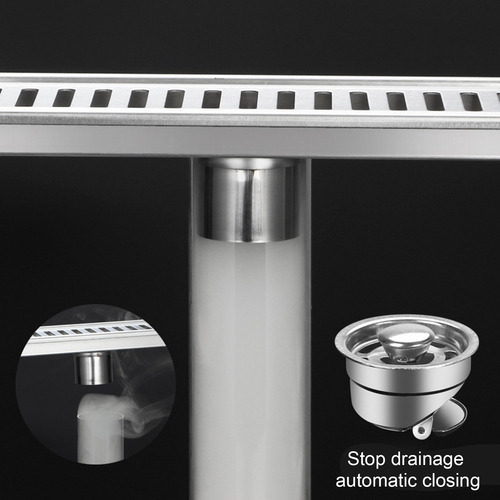 Juego De Acero Inoxidable Para Baño, Desagüe De Piso Largo,