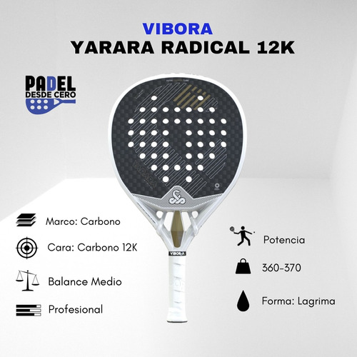 Pala Padel Vibor-a Yarara Radical 12k 