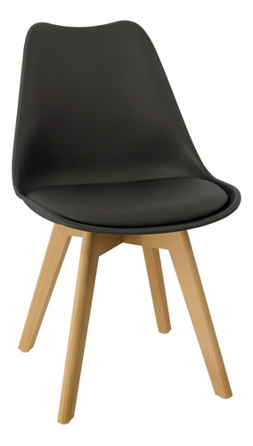 Silla Eames Tulip De Comedor Almohadón Diseño Patas Madera