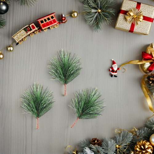 Árbol De Navidad Con Ramas De Pino Con Simulación Navideña,