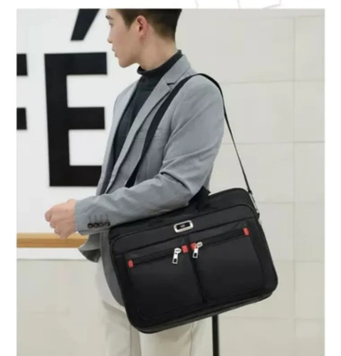 Bolso Bandolera Ejecutivo Maletín Para Portátil Heaimo Estilo Profesional, Ligero, Resistente,antirrobo, 15-17 Pulgadas, Viaje, Oficina, Hombre/mujer, Moda Casual, Impermeable, Organizador