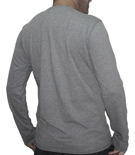 Topper Remera - Manga Larga Men Basico Gris