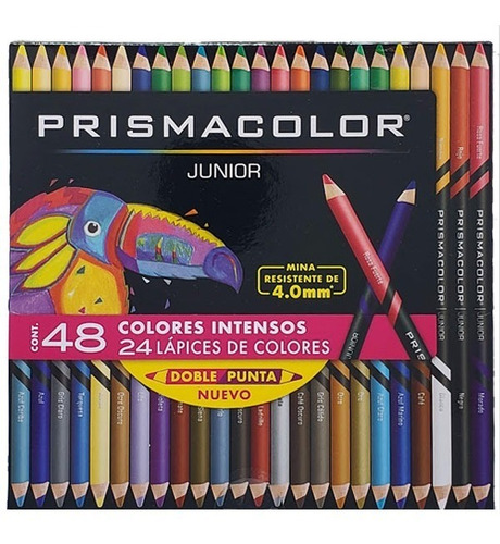 Lapices De Colores Prismacolor Junior Doble Color 24x48 Pzas