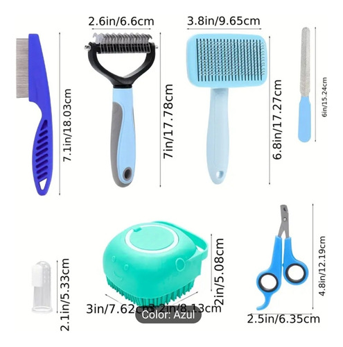 Set De Cepillos Para Todo Tipo De Mascota, Cualquier Pelaje!