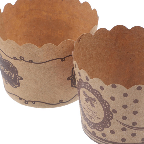 Vasos De Papel Para Hornear Desechables A Prueba De Grasa, 1