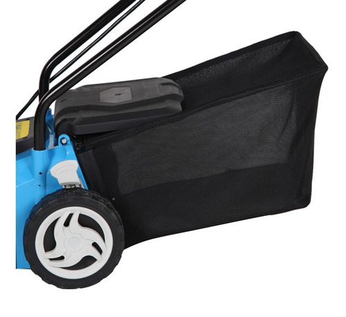 Cortadora de pasto eléctrica Gamma Máquinas G4944AR con bolsa recolectora de 1600W y 220V color azul/negro