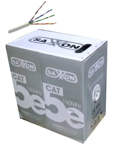 Cable Utp 100% Cobre Cat5e Blanco 305m Outp5ecop305bc