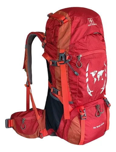 Mochila Viajera Campera 50 Litros Turismo Profesional Hiking