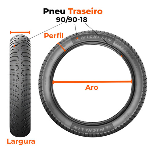 Par Pneu Cbx Aero 150 80-100-18 + 90-90-18 Michelin
