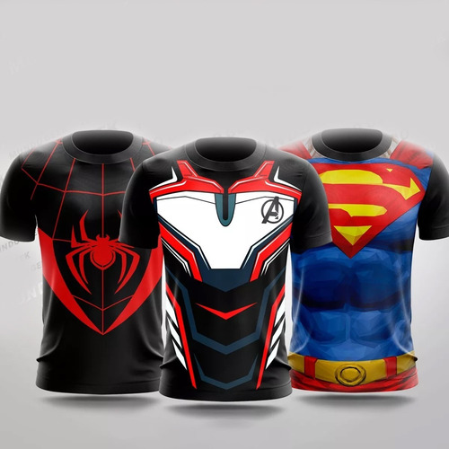 Estampas Camisetas Artes Para Sublimação De Super-heróis 25