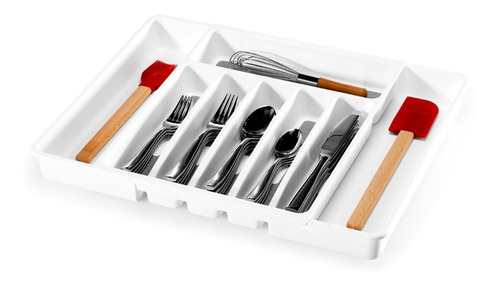 Imagen 2 de 3 de Cubiertero Extensible Classic Blanco Madesmart