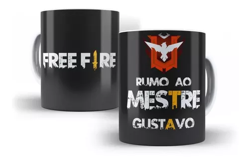 Caneca Gamer Jogo Free Fire Nome Personalizado