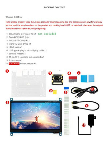 Kit De Accesorios Para Desarrollador Jetson Nano Para Placa