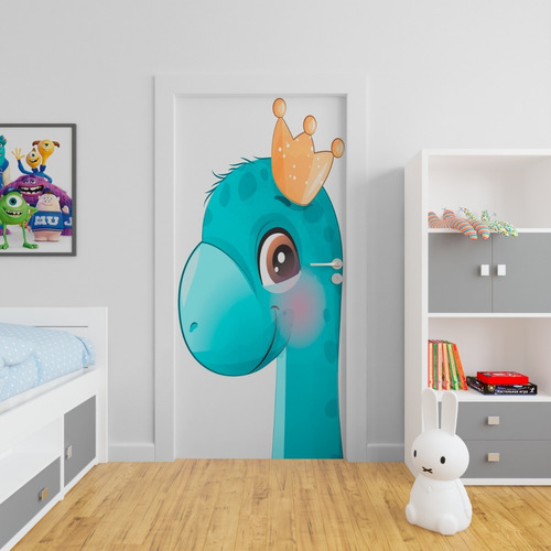 Adesivo P/ Porta Parede Quarto Infantil Escolar Dinossauro 1