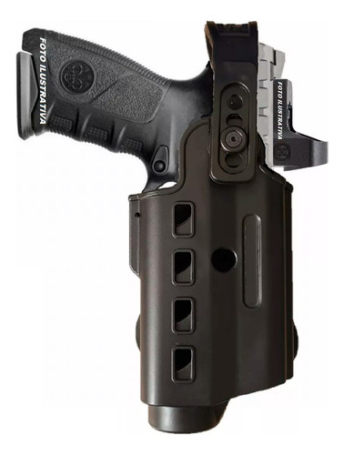 Coldre Externo P/ Lanterna Glock G17 22 31 Gen345 Pmsp