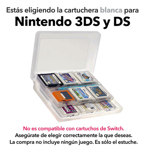 Estuche 24en1 De Cartuchos Para Nintendo Switch / 3ds 2ds Ds