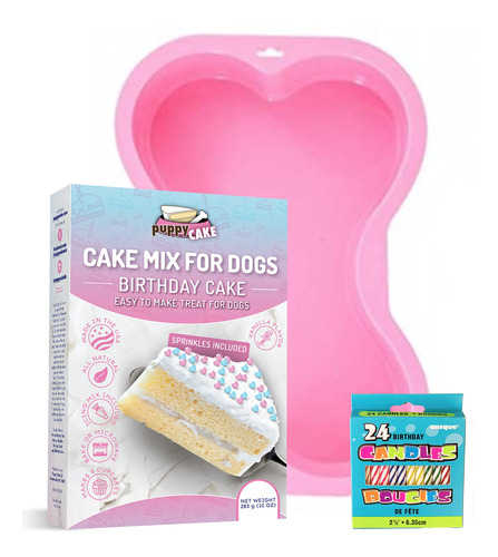 Puppy Cake Kit De Pastel De Cumpleanos Para Perros, Con Sart