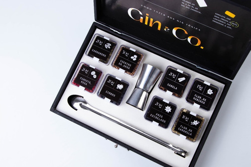 Imagem 4 de 7 de Kit Gin Tônica 8 Especiarias+ 2 Taças De Vidro+ 2canudo Inox