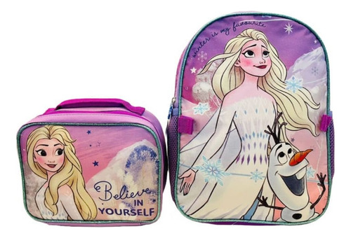 Mochila Con Lonchera Frozen