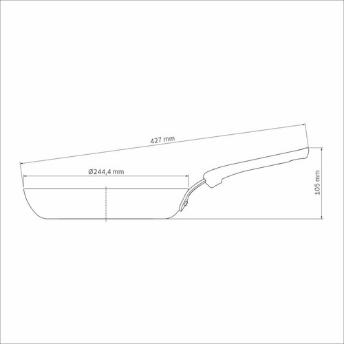 Sartén Tramontina con revestimiento cerámico 24 cm Tunis Pink
