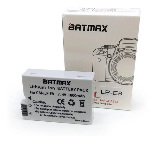 Bat Eria Batmax Lp-e8 Para Canon T2i, T3i, T4i, T5i - Lp-e8