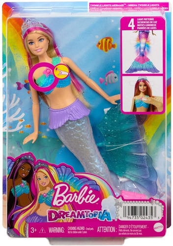 Barbie Sirena Dreamtopia Con Luces Sellada Hdj36 Mattel