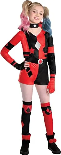Party City Harley Quinn Halloween Costume For Girls, Dc Comi