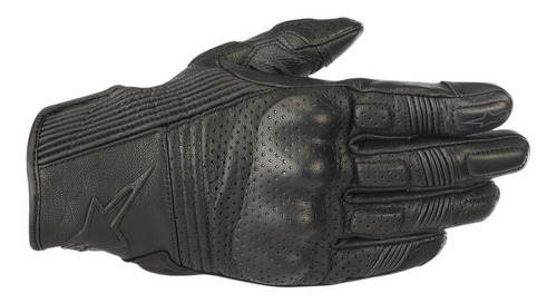 Guantes Para Moto De Piel Alpinestars  Mustang V2 Negro