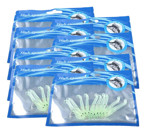 Anzuelos Luminosos De Pesca, Mxajx-007, 8paq, 80pzas., 68mm