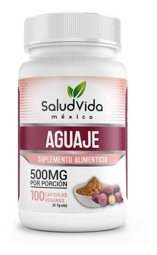 Imagen 1 de 3 de Aguaje 100 Cápsulas 500mg