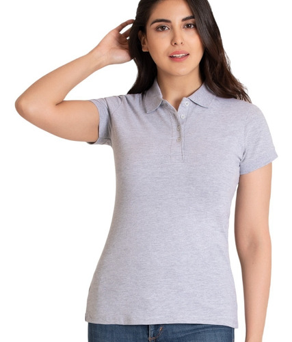 3 Playeras Basicas Cuello Polo Para Mujer