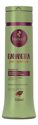 Kit Haskell Bananeira Pós-química Sh + Cond + Máscara Fluido