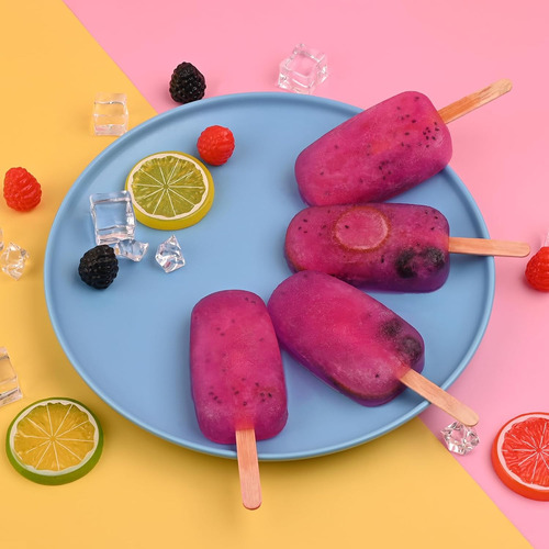 Juego De Moldes De Silicona Para Paletas, 2 Moldes De Helado