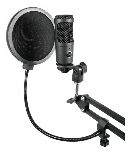 Micrófono Condensador Apogee Bm900 Usb Xlr 3.5mm Con Soporte