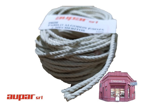 Imagen 4 de 6 de Pabilo 100% Algodón Eco P/cera De Soja Extra Grueso X 10mts