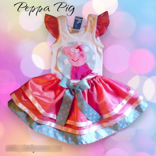 Conjunto Tutu Para Niñas Bebes Pepa Pig Modelo 2