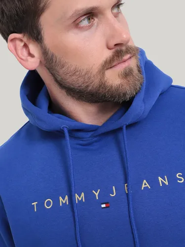 Polerón Con Logo Bordado Azul Tommy Hilfiger