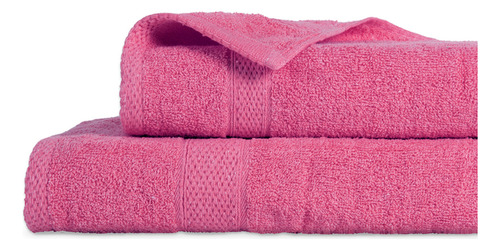 Set 2 Toallas Baño 40x80 Y 68x137 Caja 70% Algodón Plumetti