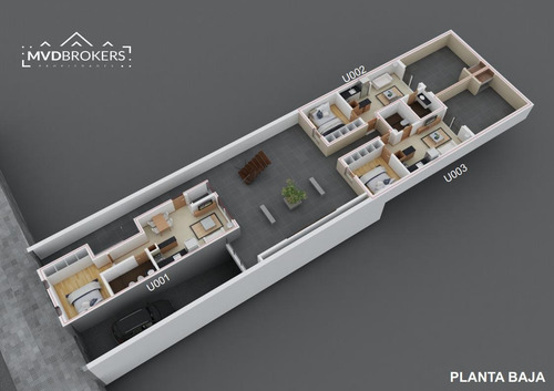 Imagen 8 de 10 de Canelones 2215 (102) - Venta Apartamento 1 Dormitorio En Parque Rodó - Inversión Vis - En Obra Estrena 2022!