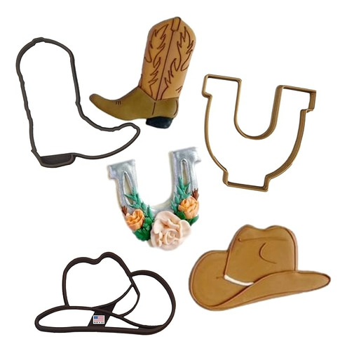 Cortadores Galletas Cowboy Country Western Rodeo Sombrero Va