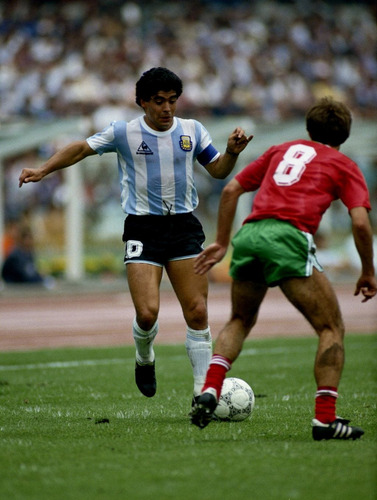 Camiseta Argentina 86 Maradona Retro 1986 Titular Celeste
