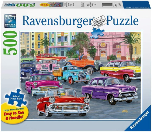 Rompecabezas Ravensburger 500 Pzas Xl Coches Antiguos