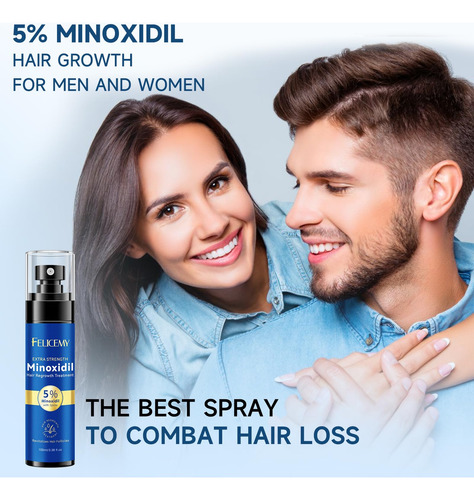 Minoxidil Spray Felicemy 5% Para El Crecimiento Del Cabello