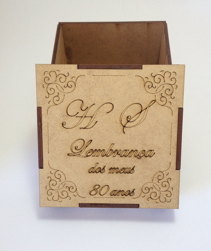 10 Caixinhas Mdf Passa Fita 14x7x7cm Personalizada